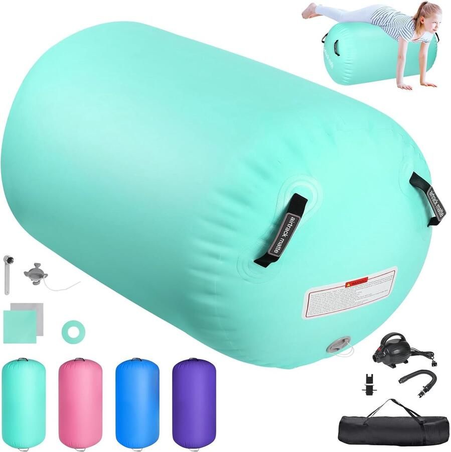 Opblaasbare Gymnastiekmat 100 120 cm voor Thuis en Sportschool Yoga Taekwondo Fitness