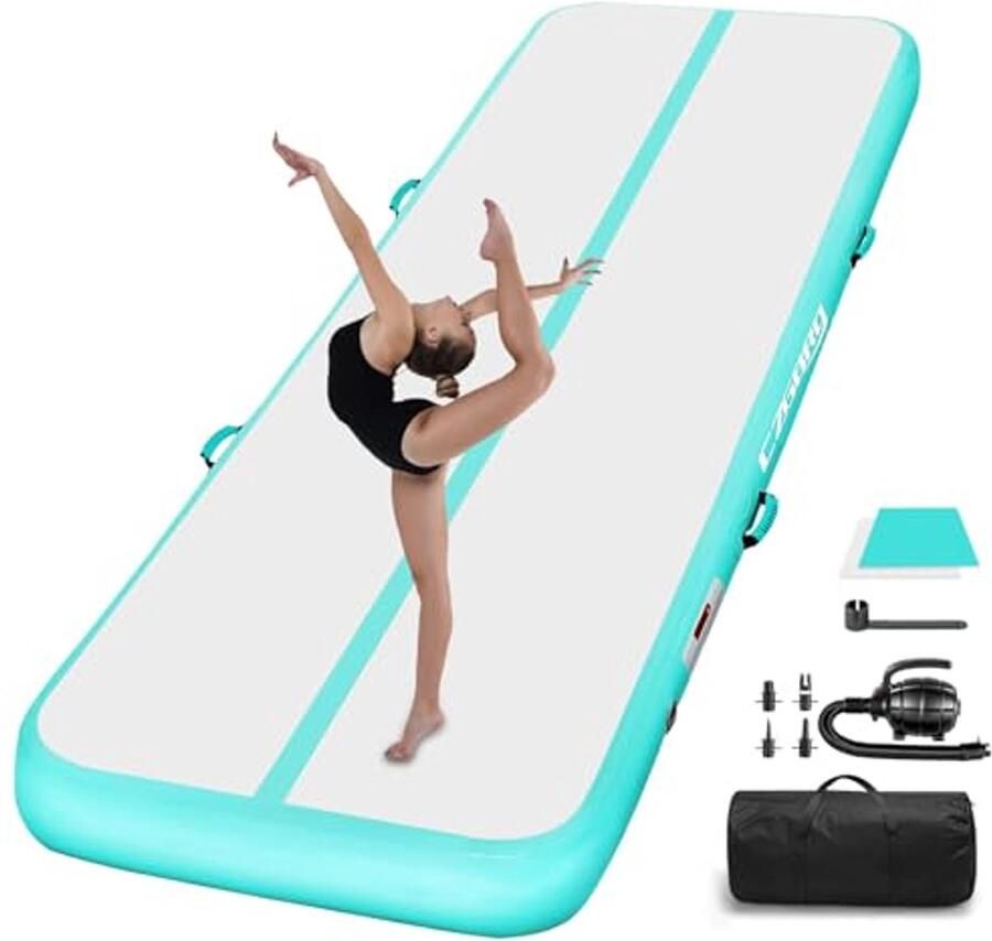 Opblaasbare Gymnastiekmat 10FT voor Thuisgebruik Perfect voor Tumble Track Cheerleading en Yoga