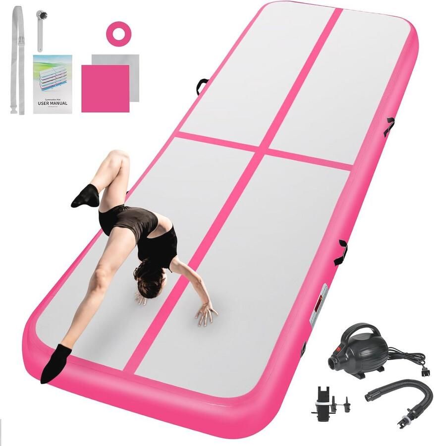 Opblaasbare gymnastiekmat 3-6 meter Ideaal voor thuisgebruik training yoga en wateractiviteiten