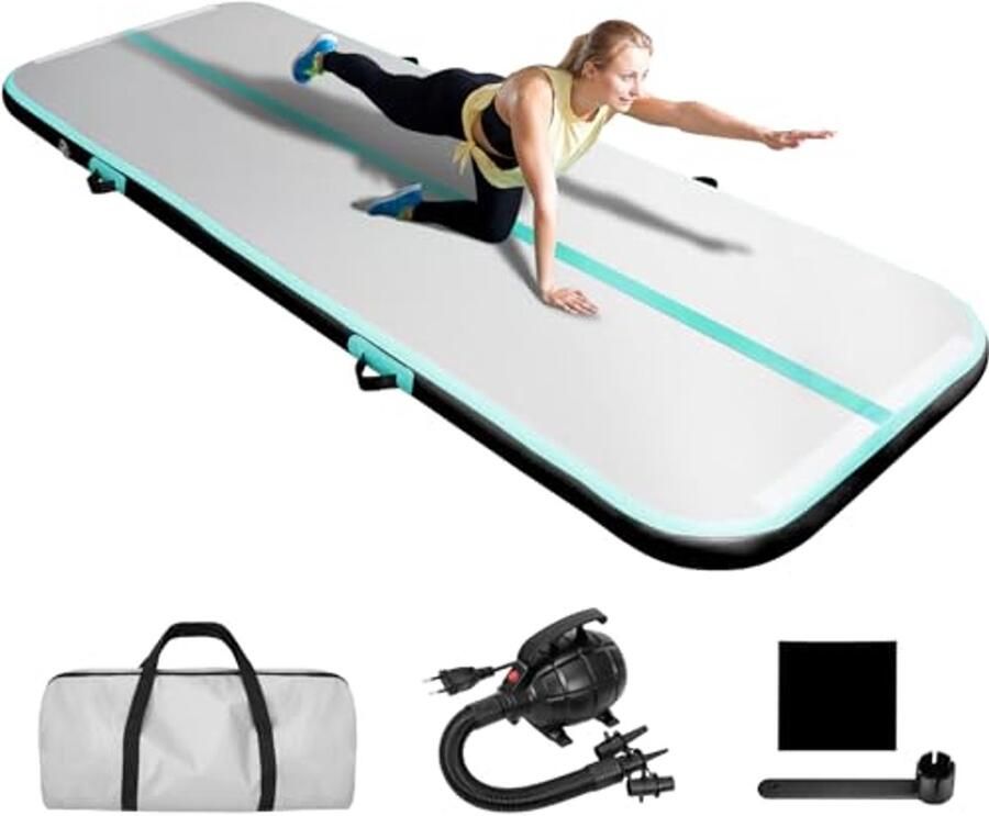 Opblaasbare Gymnastiekmat 600W Trainingsmat voor Cheerleading Yoga en Thuisgebruik