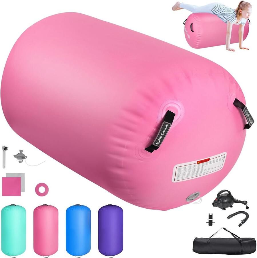 Opblaasbare Gymnastiekmat voor Thuis en Sportschool 100 120 cm Ideaal voor Yoga Taekwondo en Fitness