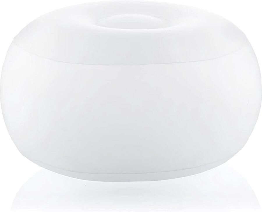 Opblaasbare LED Stoel Veelkleurig Waterbestendig Met Afstandsbediening Lichtgewicht & Draagbaar Geschikt voor Binnen-Buiten Transparant Inclusief Luchtpomp Ø50 x 30 cm