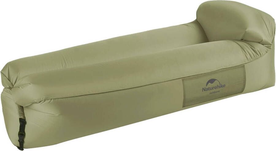 Opblaasbare ligstoel waterdichte opblaasbare bank met draagbare rugzak opblaasbaar bed voor reizen camping zwembad (groen)