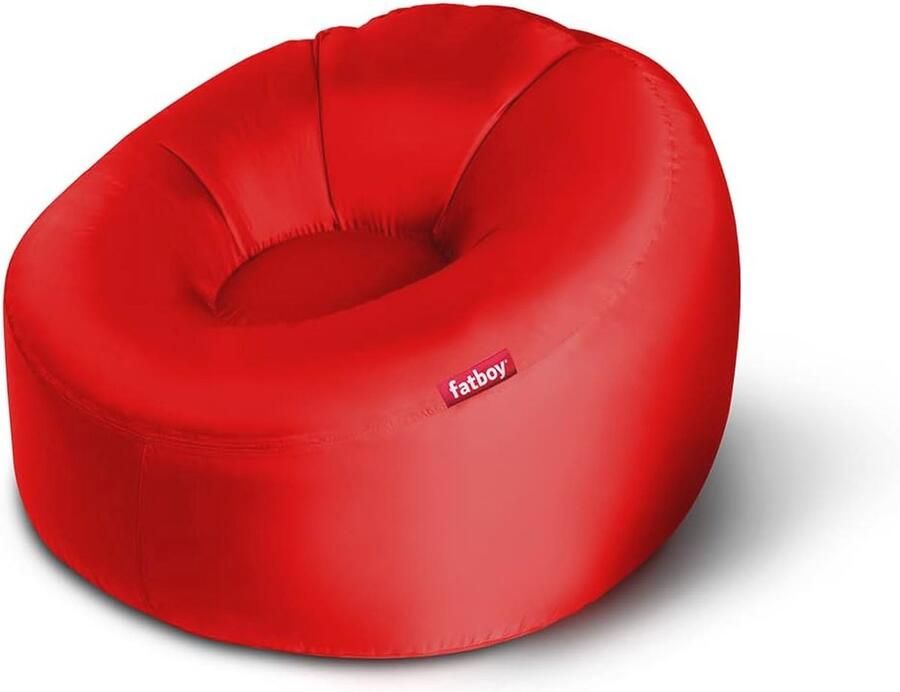 Opblaasbare Lucht Zitzak Comfortabele Stoel voor Volwassenen en Kinderen Ideaal voor Camping Strand en Binnengebruik Rood 200 x 90 x 50 cm