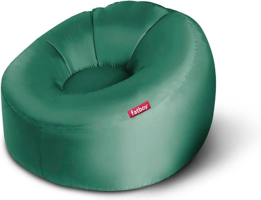 Opblaasbare Lucht Zitzak Comfortabele Fauteuil voor Binnen en Buiten Perfect voor Camping en Strand Geen Pomp Nodig 200 x 90 x 50 cm Groen