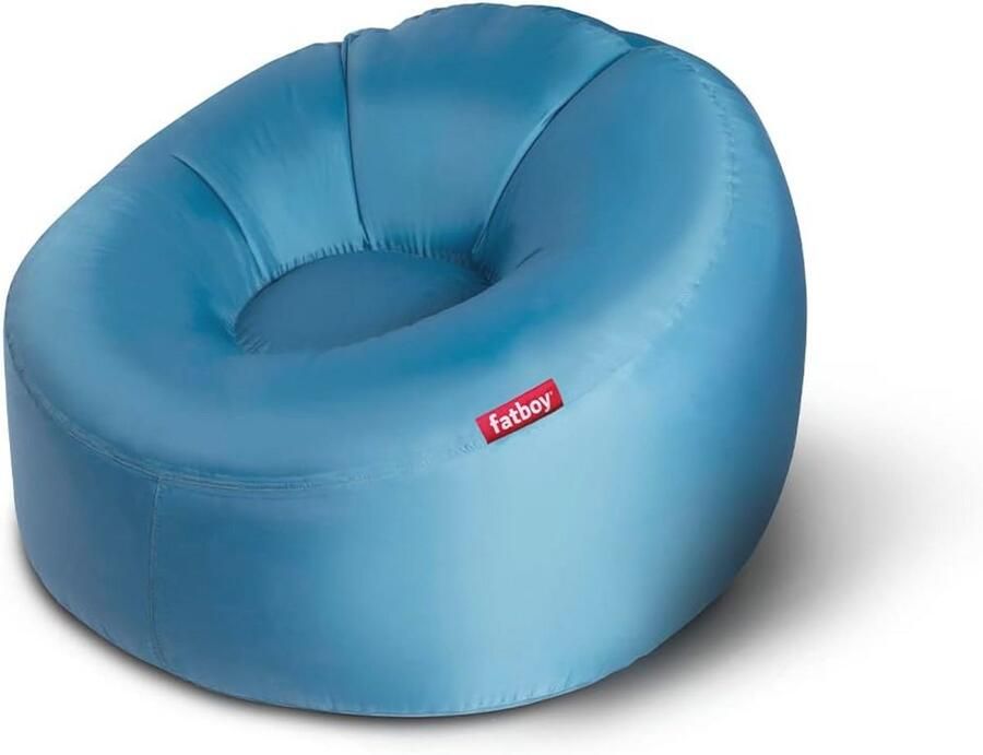 Opblaasbare Lucht Zitzak voor Volwassenen en Kinderen Camping Sofa en Binnen Buiten Meubel 200 x 90 x 50 cm Geen Pomp Nodig Sky Blauw