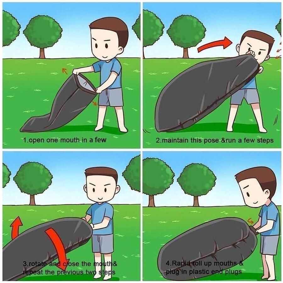 Opblaasbare luchtbare luchtbank met draagtas voor camping en strand (rose rood)