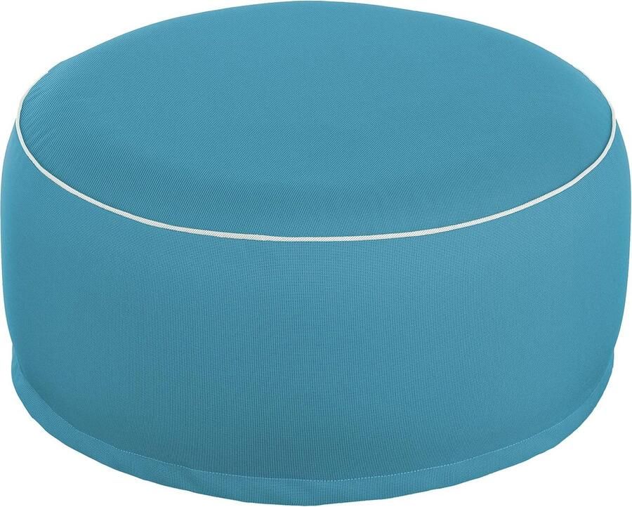 Outdoor Pouf Seat Stool Bean Bag 55 x 25 cm (Aqua) for Indoor and Outdoor Inflatable