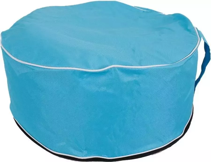 Opblaasbare poef 56 x 25 centimeter Blauw