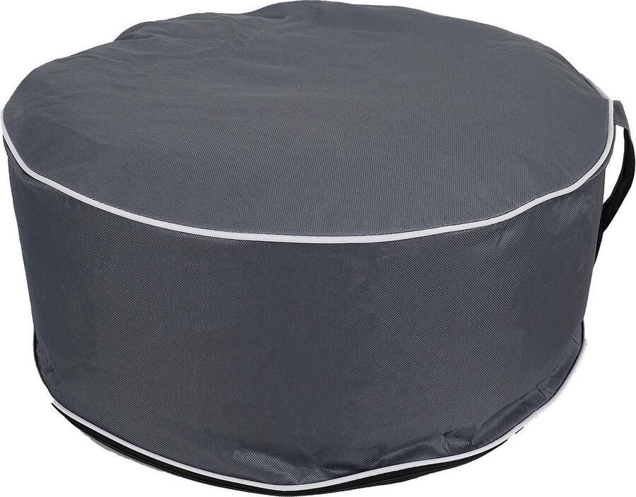 Mila Opblaasbare poef 56 x 25 centimeter Grijs