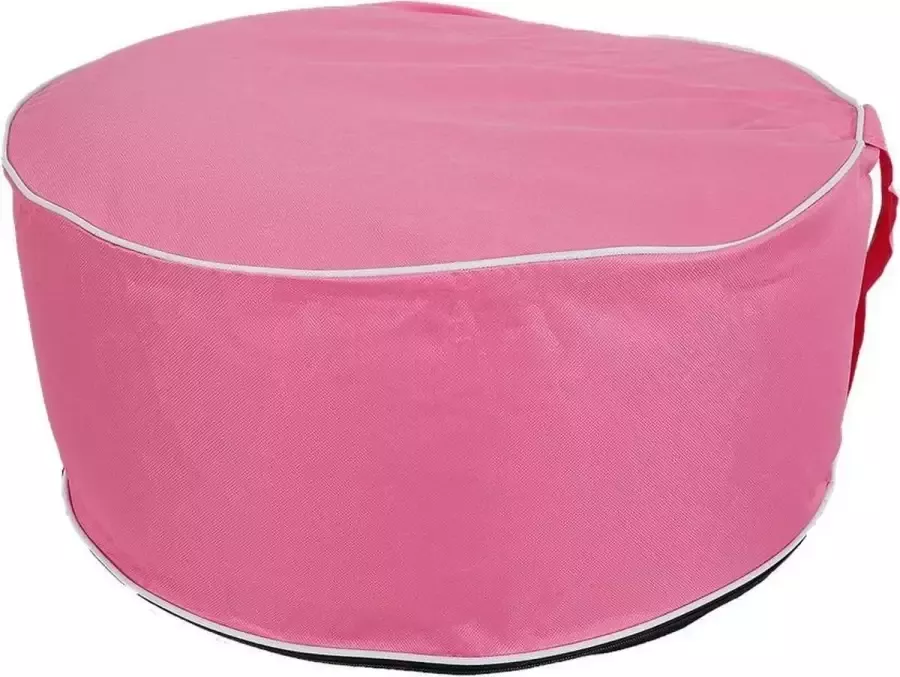 Opblaasbare poef 56 x 25 centimeter Roze