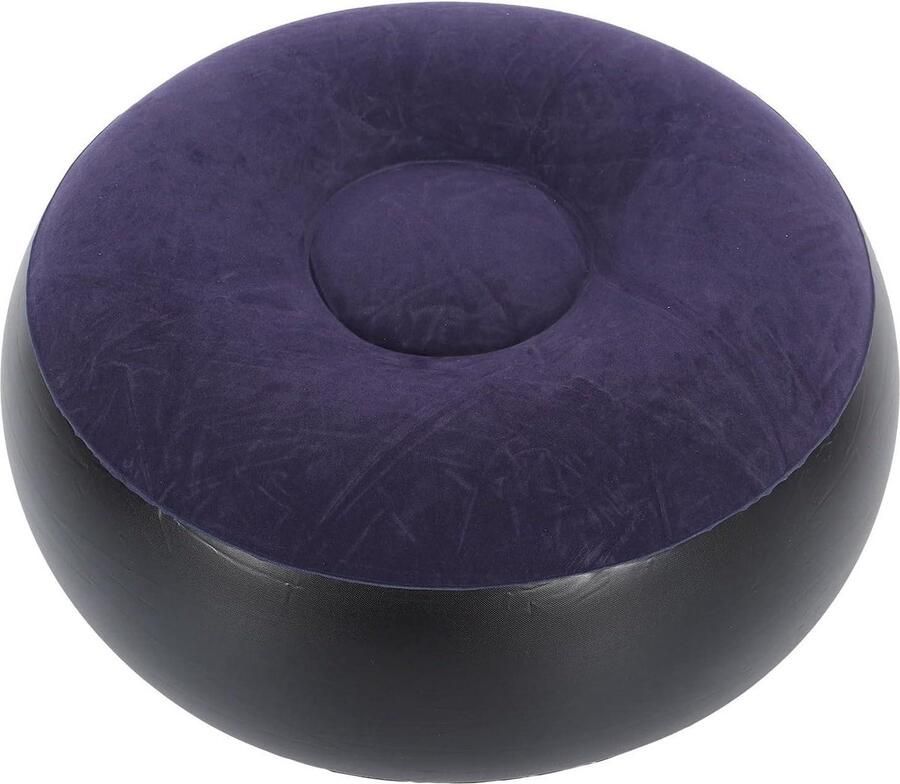 Opblaasbare Draagbare Camping Stoel Flocking Kruk Voetsteun Voor Thuiskantoor Reizen