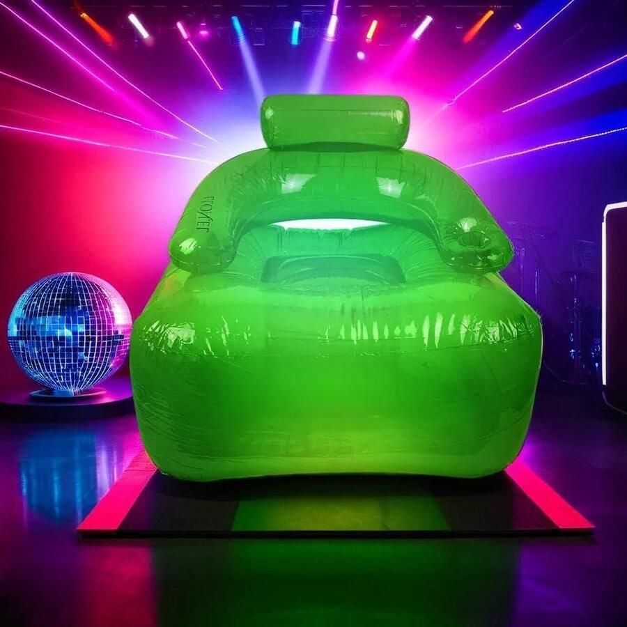 Opblaasbare stoel Groen Met bekerhouder