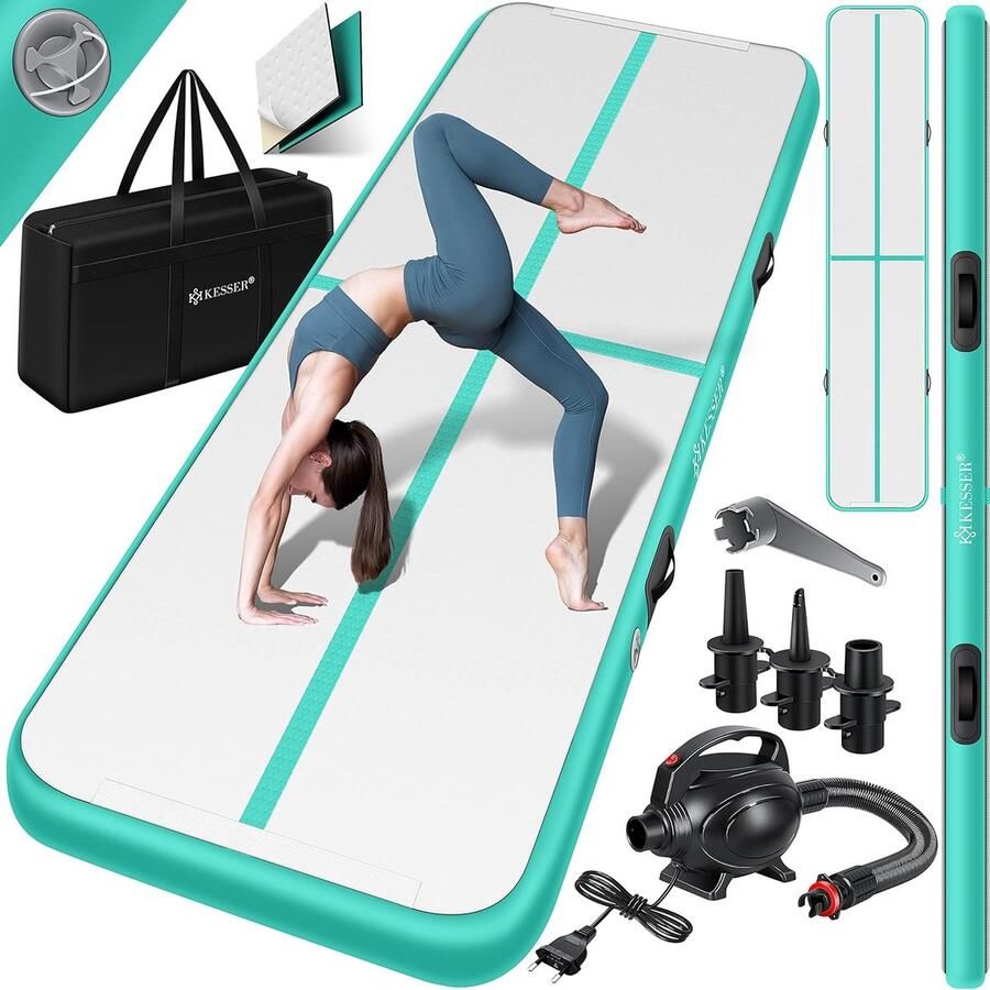 Opblaasbare Turnmat en Fitnessmat voor Yoga Tumbling en Training