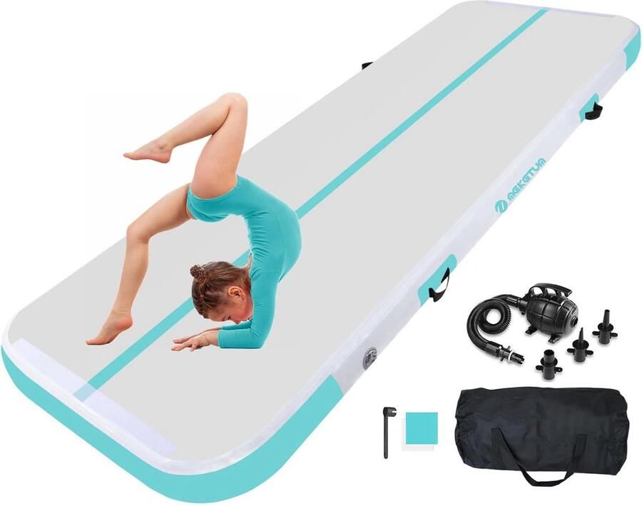 Opblaasbare Turnmat voor Gymnastiek en Fitness Antislip en Duurzaam Ideaal voor Thuis Yoga en Outdoor Training