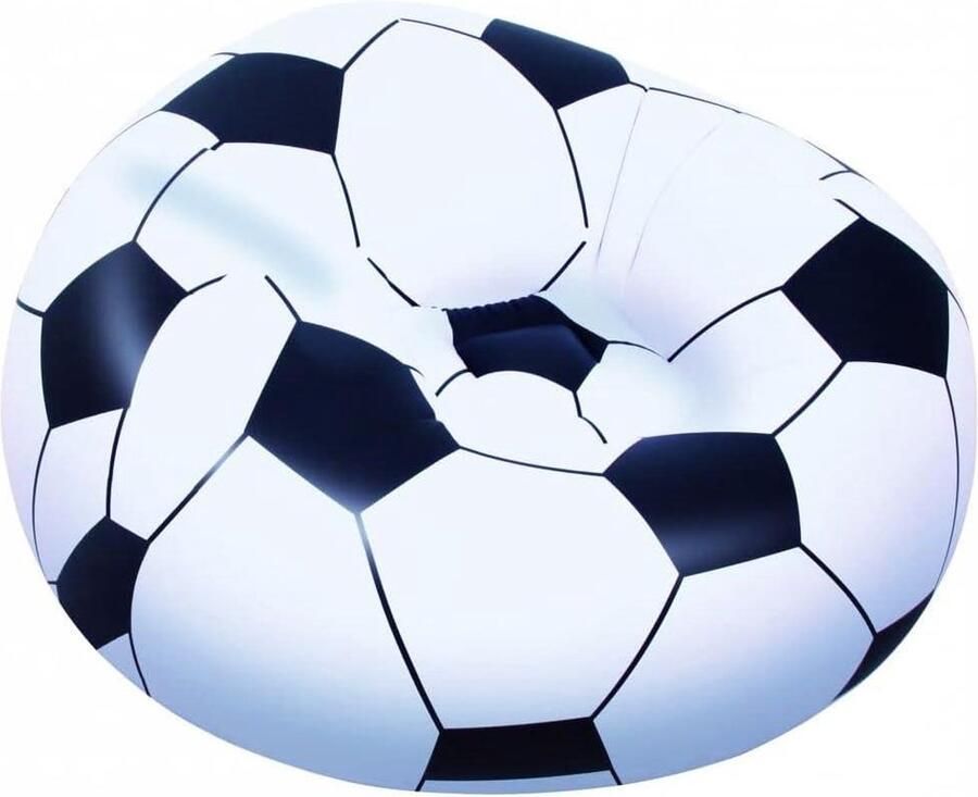 Opblaasbare Voetbal Poef Groot Formaat 114 x 112 x 71 cm