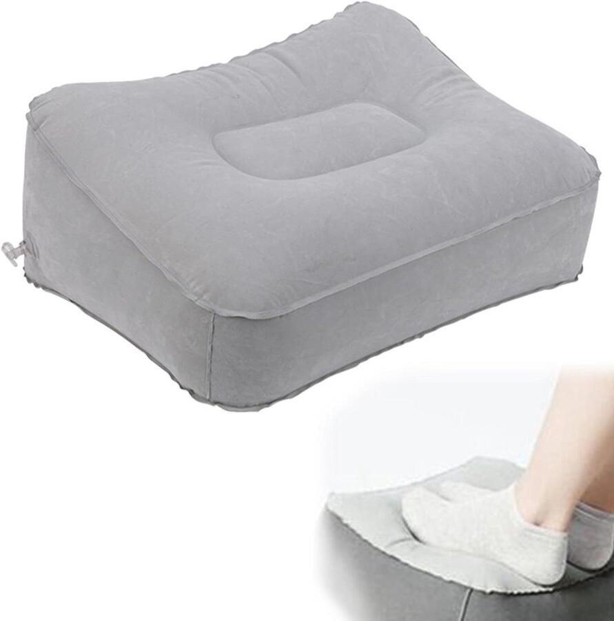 Opblaasbare voetensteun voor reizen Voetsteunkussen onder het bureau