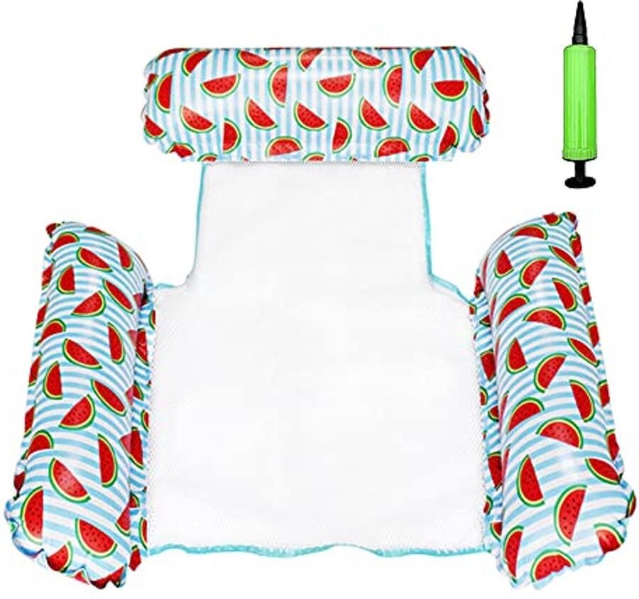 Opblaasbare Water Hangmat Zwembad Float Lounger voor Drijvende Ontspanning