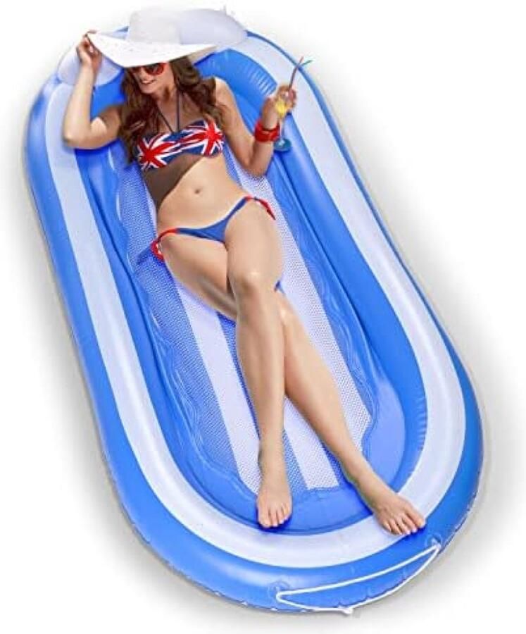 Opblaasbare Waterhangmat Luchtbed Waterspeelgoed voor Zwembad Volwassenen en Kinderen