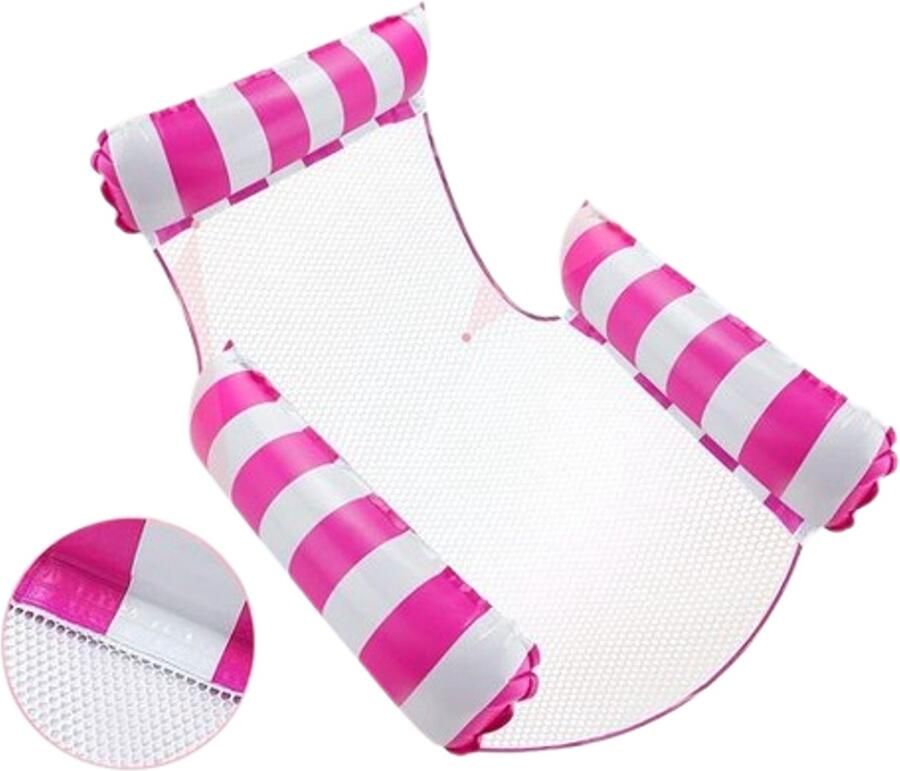 Retadou Opblaasbare waterhangmat Luchtmatras Waterhangmat Xndryan 2 stuks 4 in 1 opblaasbaar zwembed voor volwassenen Luchtmatras Zwembadaccessoires Plezier