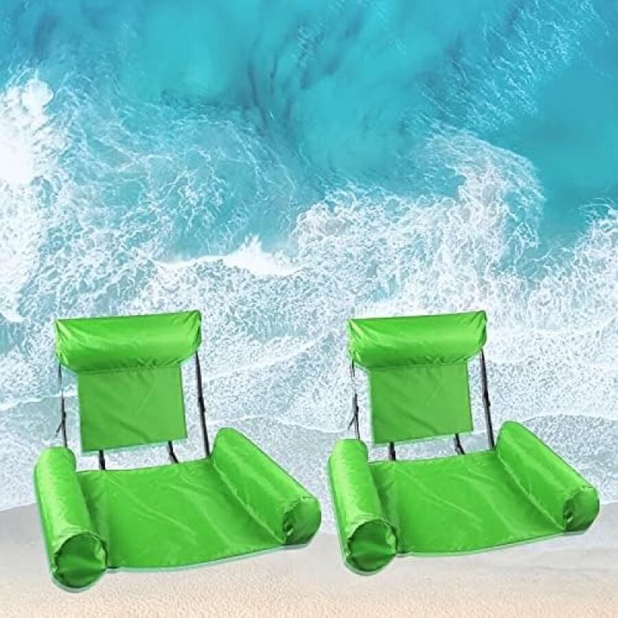 Opblaasbare Waterhangmat Zwembadstoel 2 Stuks