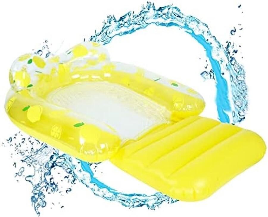 Opblaasbare Waterhangmat voor Zwembad 2 Stuks Luchtmatras en Luchtbed Waterspeelgoed Volwassenen en Kinderen waterhangmat - Foto 2