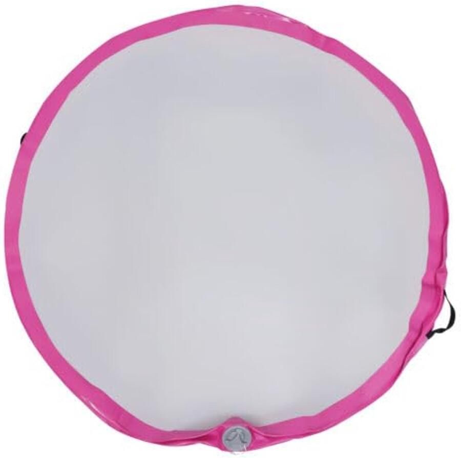 Opblaasbare Yoga Trainer Mat 100 cm Gymnastiek en Tumbling Mat met Luchtpomp Roze