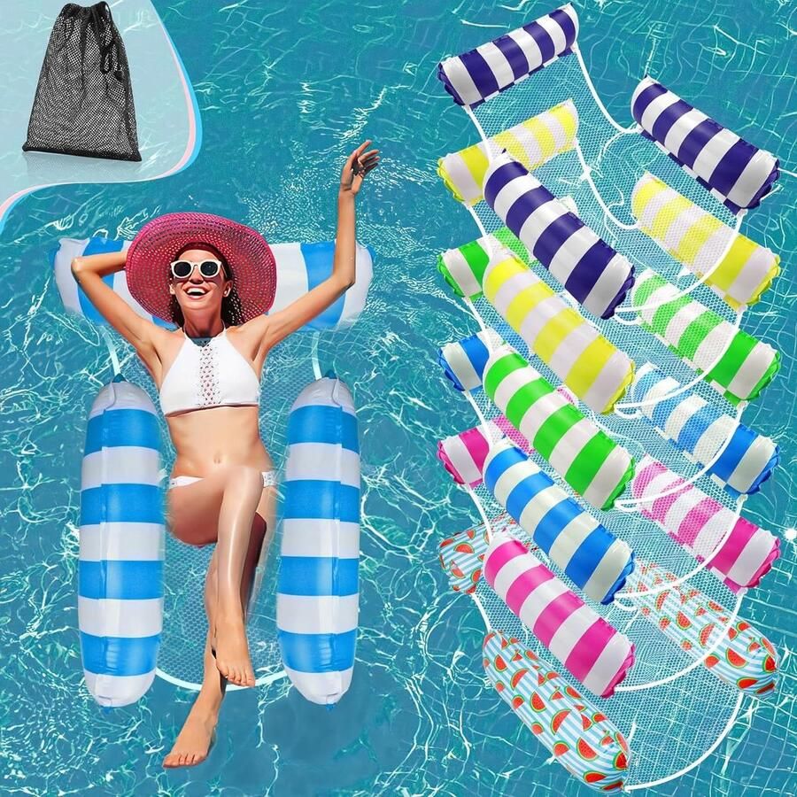 Opblaasbare Zwembad Float Water Hangmat Lounge Stoel Drifter Geschikt voor Volwassenen en Kinderen waterhangmat