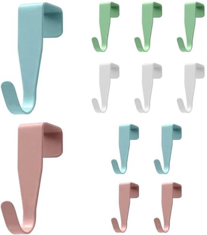 Ophanghaken voor Deuren en Kasten Stabiele en Boorvrije Bevestiging Verkrijgbaar in meermalen Kleuren