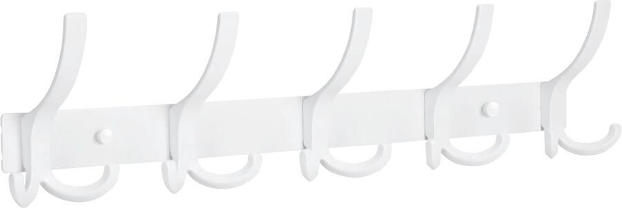 Opish 1-delige kapstokhaak met 15 haken kapstokwand voor slaapkamer badkamer keuken kapstok voor jassen mantels tassen hoeden en sjaals (wit)