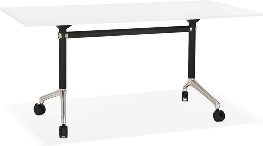 Opklapbaar Bureau Inklapbaar Ruimtebesparing Wit Melaminehout