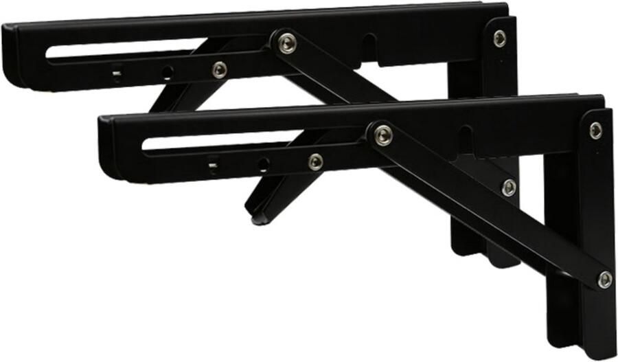Opklapbare beugel Plankbeugel Geschikt voor bureau klaptafel wandtafel ruimtebesparend Draagvermogen 50 kg 2 stuks