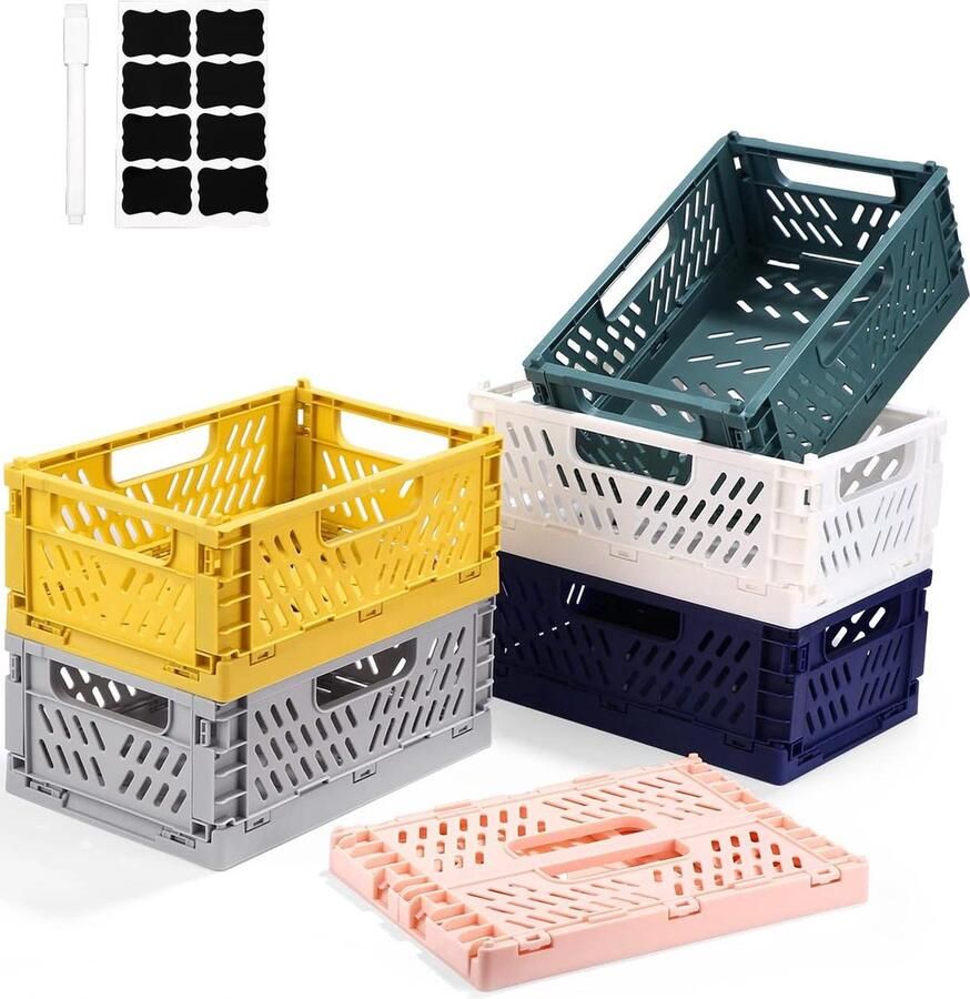 Opklapbare Opbergdoos Kleurrijke Opbergkisten 6 Stuks Geschikt voor Ruimtes