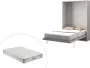 Opklapbed MALINA Verticale opening 160 x 200 cm Wit + matras L 175 cm x H 209 cm x D 40 cm - Thumbnail 1