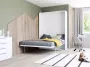 Opklapbed MALINA Verticale opening 160 x 200 cm Wit + matras L 175 cm x H 209 cm x D 40 cm - Thumbnail 2