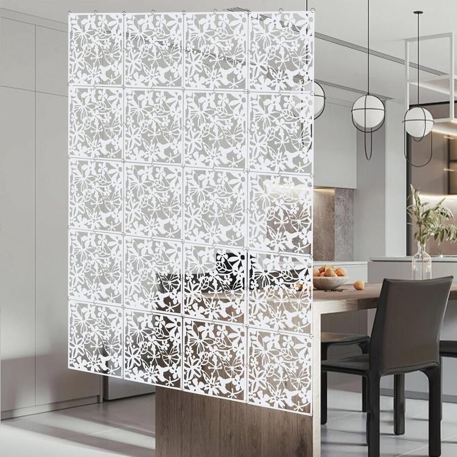 Ruimteverdeler Scherm voor Woonkamer en Slaapkamer Hangend Wanddecoratie 40x40 cm