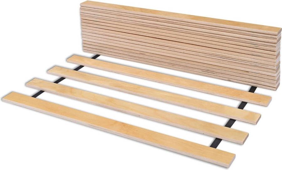 Oprolbare lattenbodem SOLID frame 90x200 cm voor bed Hoogwaardige lattenbodem met 20 rechte berkenhouten latten verbonden met lint. Zeer sterk frame bestand tegen een druk tot 400 kg. (90x200)