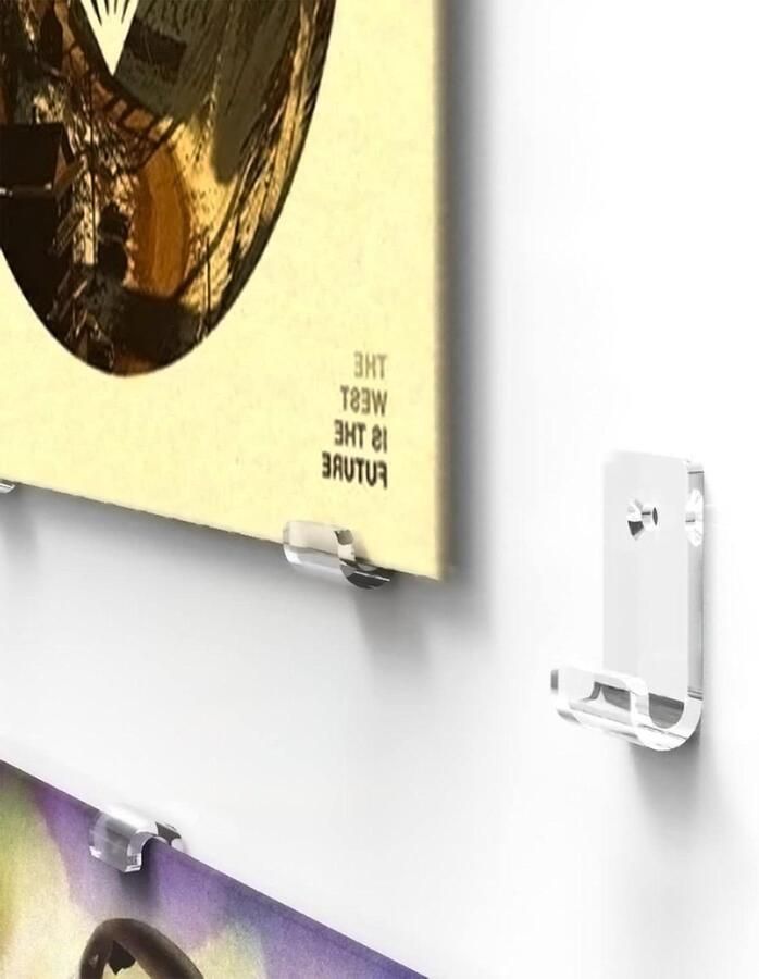 Opslag Muurbevestiging Vinyl Record Planken Acryl Wandplank Mount Houder Vinyl Album Display Opslag Favoriete LP Show Mini Transparant Pak van 30