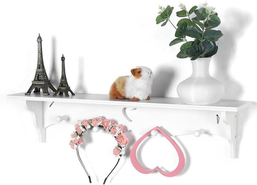 Opslag Wandplank Uitgeholde Liefdesvorm voor Slaapkamer en Kinderkamer Stijlvol en Functioneel met 75 Caracters