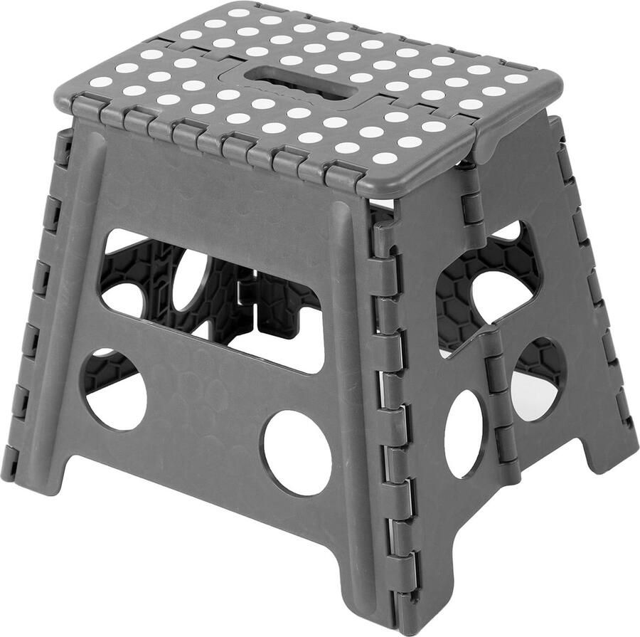 Opstapkruk inklapbaar verschillende kleuren en hoogtes serie „Flip“ zwart