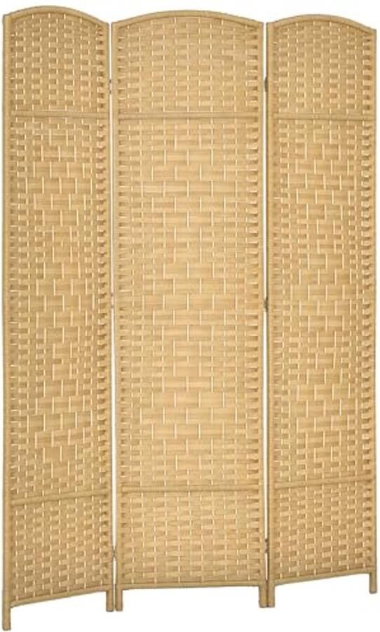 Opvouwbaar Binnenscherm van Natuurlijk Hout 135 x 180 cm