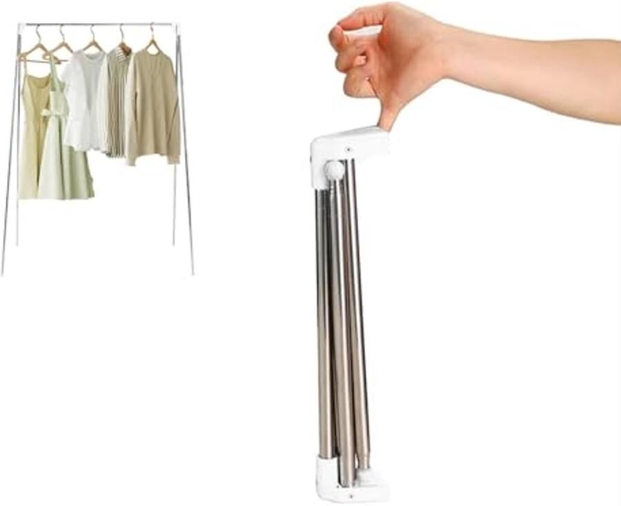 Opvouwbaar Draagbaar Reiskledingrek voor Binnen en Buiten Mini Kledingrek voor Dans en Kamperen