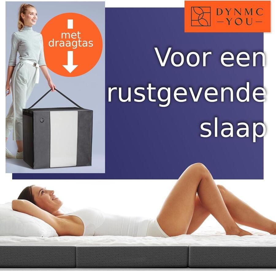 Opvouwbaar Matras Campingbed Opvouwbaar Bed Gastenbed Vloermatras Slaapmatras 195L x 74B x 14Dikte centimeter