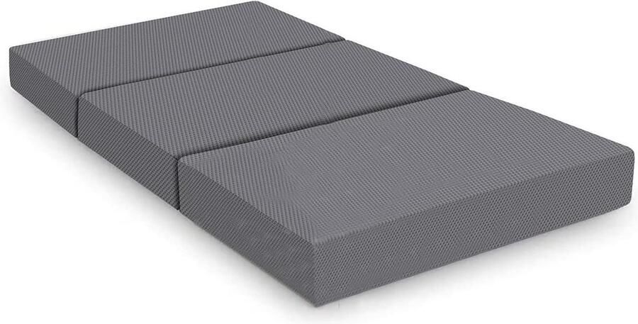Opvouwbaar traagschuimmatras 120 x 195 x 10 cm Zachte en comfortabele HTML content vouwmatras