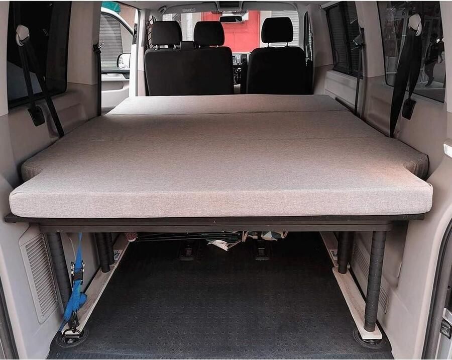 Opvouwbaar Vouwmatras voor VW T4 T5 T6.1 Opklapbaar Matras Camper Van 185x148x8cm vouwmatras