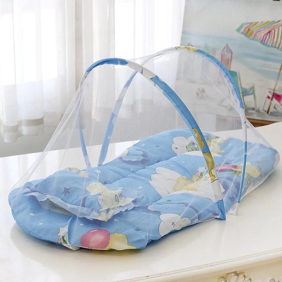 Opvouwbare Baby Bed Klamboe Draagbare Baby Wieg Gaas Polyester Pasgeboren Baby Bedje Voor Zomer Reizen Gaas Spelen Tent Kinderen Beddengoed