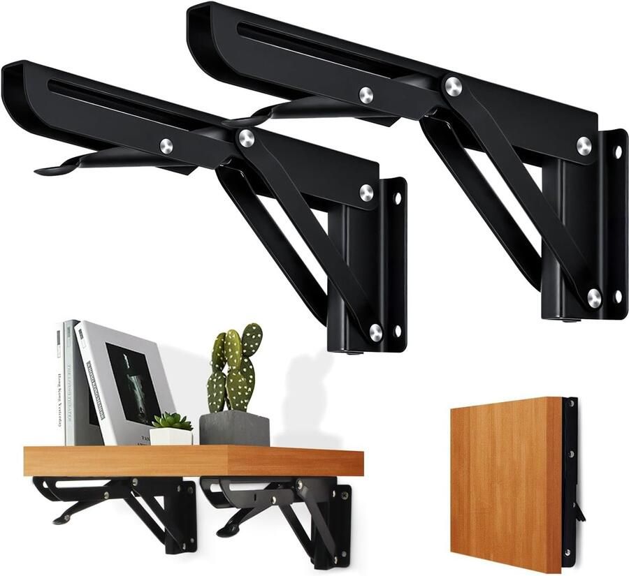 Opvouwbare beugels Loodzware metalen beugels 2 stuks 400 mm