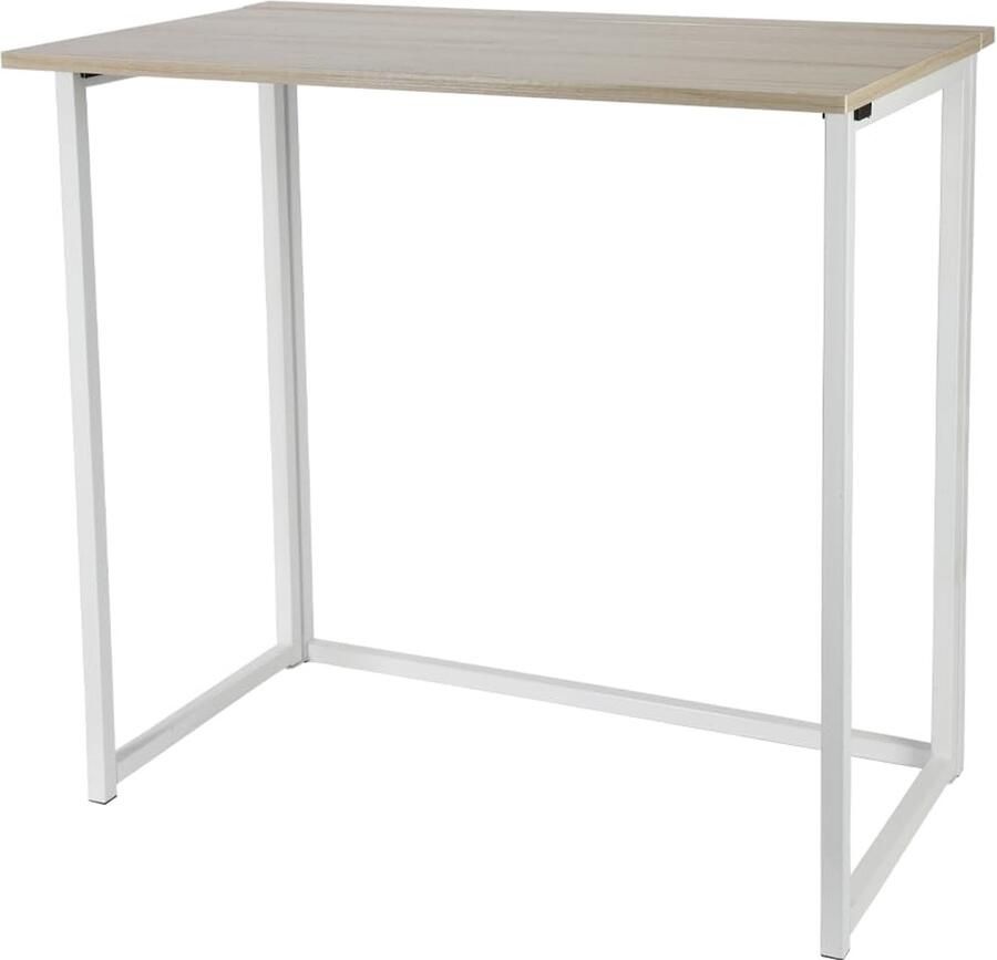 Opvouwbare bijzettafel Ruimtebesparend en multifunctioneel 1 stuk Hout L80 x B45 x H74cm