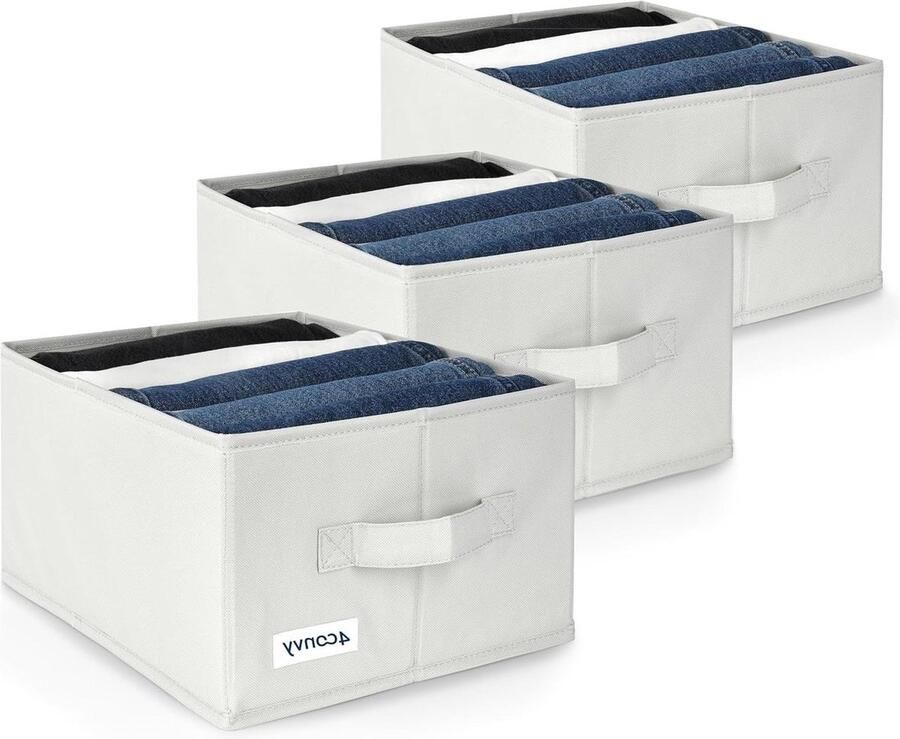 Opvouwbare broekenorganizer met grote vakken 3 stuks Kledingkast