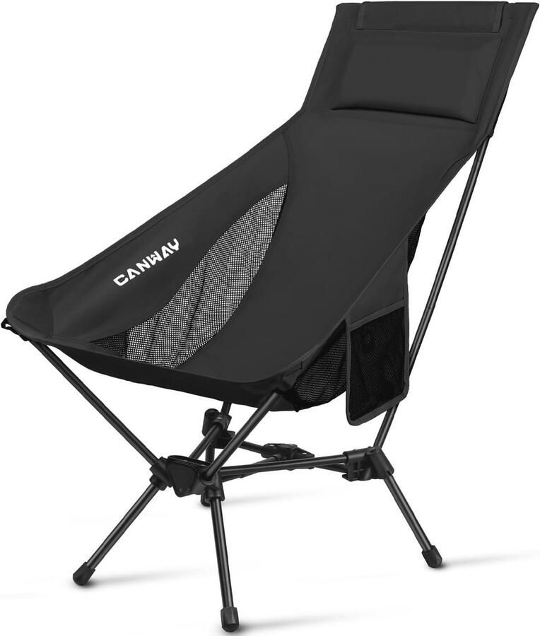 Opvouwbare Campingstoel Lichtgewicht en Draagbaar met 180 kg Draagvermogen Perfect voor Kamperen en Buitenactiviteiten